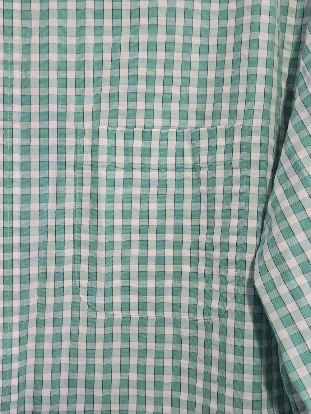 Brooks Brothers Regent Fit Green Gingham Button Down Shirt Mens XL 100% Cotton - Picture 6 of 7